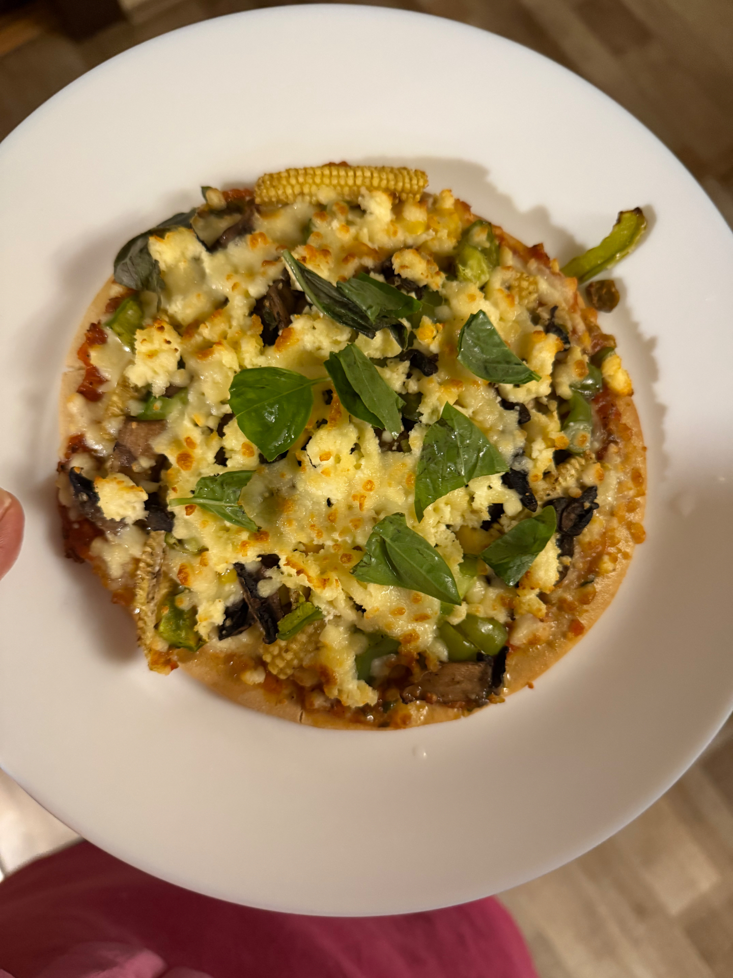 Garden pizza, home oven